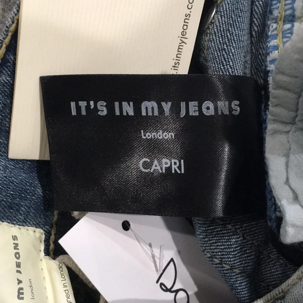 NEW It's In My Jeans London Girls Sz 8‎ Jean Capri The Next Bog Thing Adjustable - Picture 8 of 11